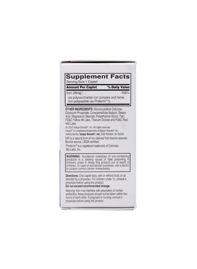 Feosol Bifera HIP & PIC Iron Supplement, Complete - 30 Caplets, Pack of 3 - Image 3