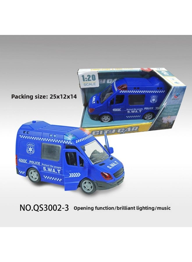 Cross-border New Children's Toy Remote Control Car Ambulance Fire Truck Police Car Electric Toy Car Model Wholesale