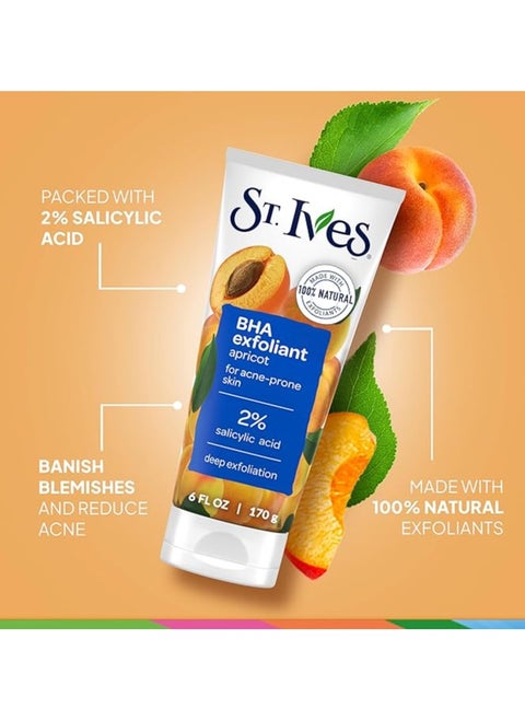 St. Ives Face Scrub For Healthy-Looking Skin Apricot Face Wash Scrub With Salicylic Acid and 100% Natural Exfoliants