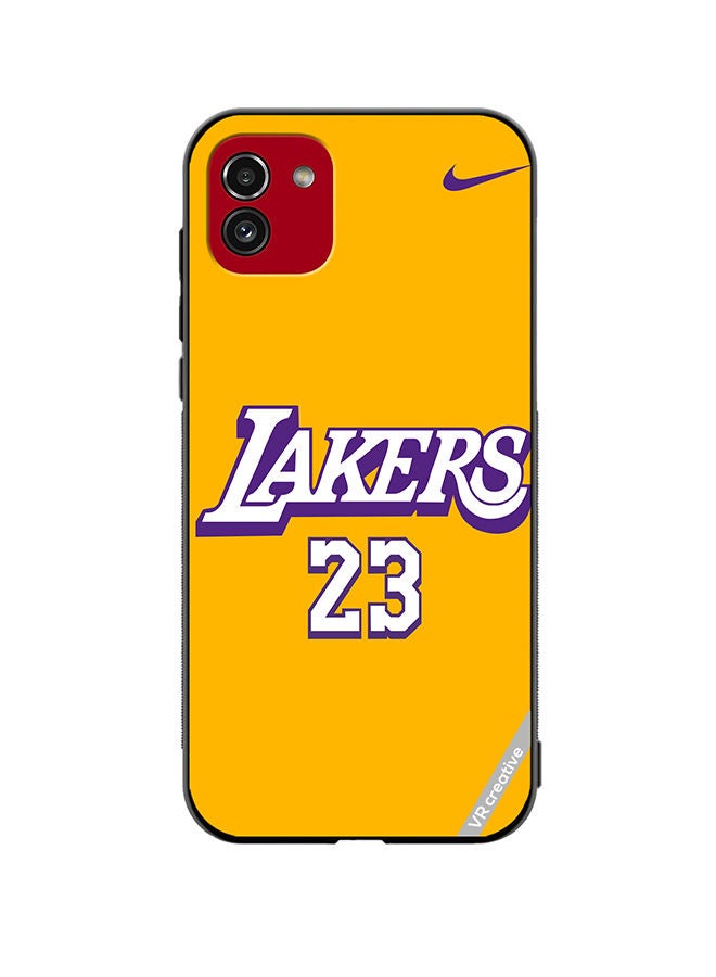VR CREATIVE Protective Case Cover For Samsung Galaxy A03 Lakers 23 Design Multicolour - Image 1