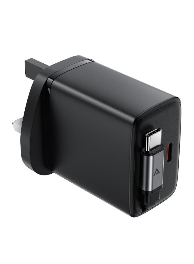 AceFast Fast Charge Wall Charger A137 PD30W GaN (2xUSB-C) UK - Image 1