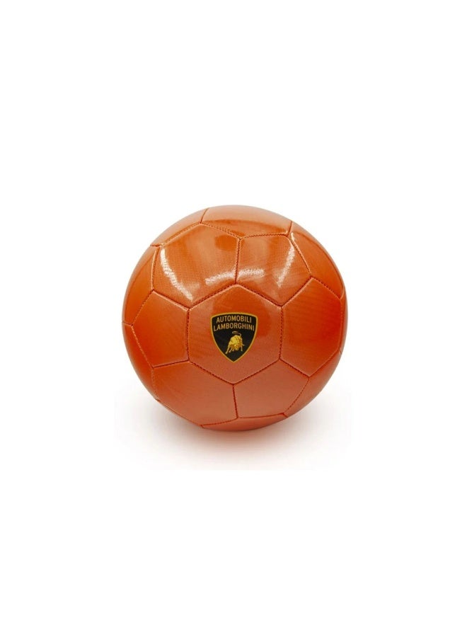 Lamborghini Machine Sewing PVC Soccer Ball (Size 5, Orange) - Image 1