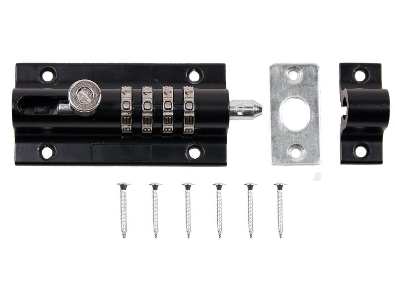 bosig bosig Combination Locking Bolt Keyless Security Recodeable Combination Locking Bolt for Storage Cabinets for Shoe Racks for Mailboxes  - Image 1