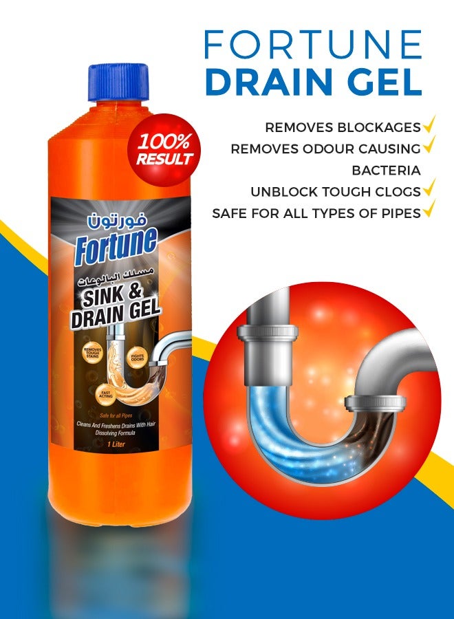 Fortune Drain Gel For Sink And Drain 1 Litre
