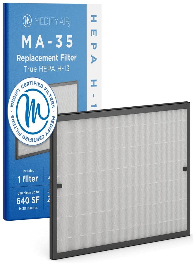 Medify Air Medify MA-35 Genuine Replacement Filter for Black MA-35 Purifiers | Smoke, Dust, Odors, Pet Dander | 3 in 1 with Pre-filter, True HEPA H13 and Activated Carbon for 99.9% Removal | 1-Pack - Image 1