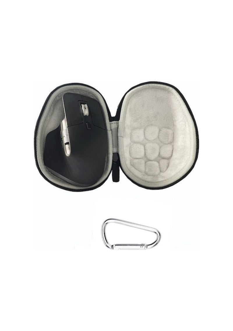 Wireless Mouse Protection Case: Durable PU Waterproof Black Case - Portable With Carabiner, Tailored For Logitech MX Master 2S And 3S Wireless Mice For Gaming And Daily Use - Image 4