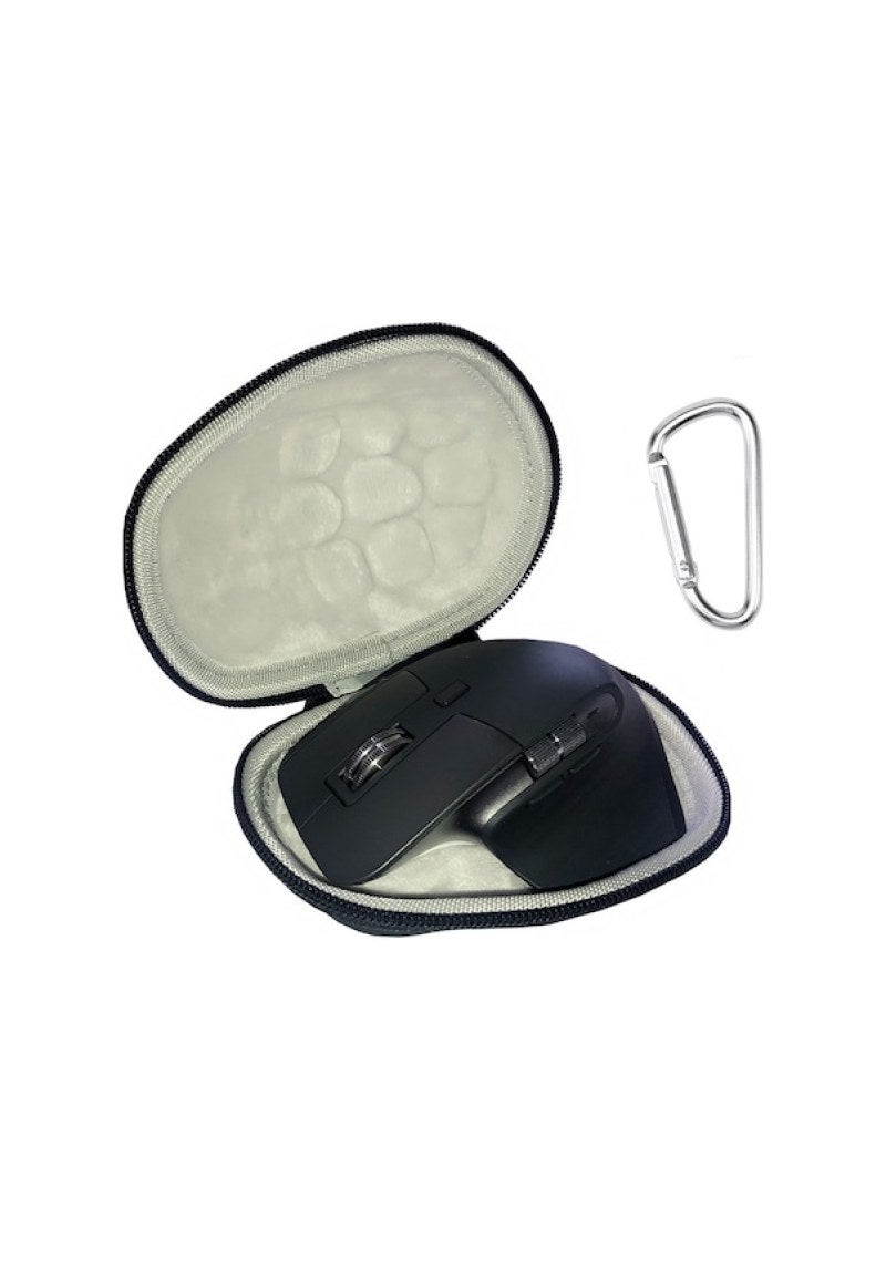 Wireless Mouse Protection Case: Durable PU Waterproof Black Case - Portable With Carabiner, Tailored For Logitech MX Master 2S And 3S Wireless Mice For Gaming And Daily Use - Image 1
