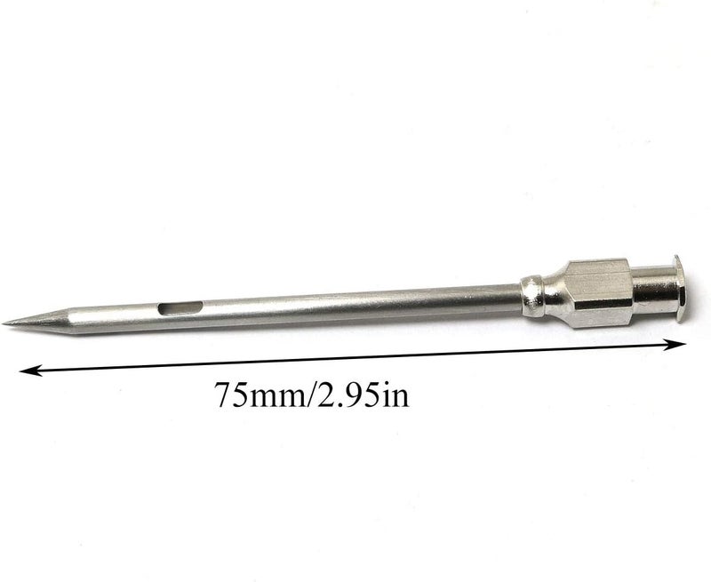 PZRT 4pcs Injector Needle for Barbecue, Stainless Steel Marinade Turkey BBQ Meat Injector Needle Kitchen Accessories Party Home Supplies - Image 3