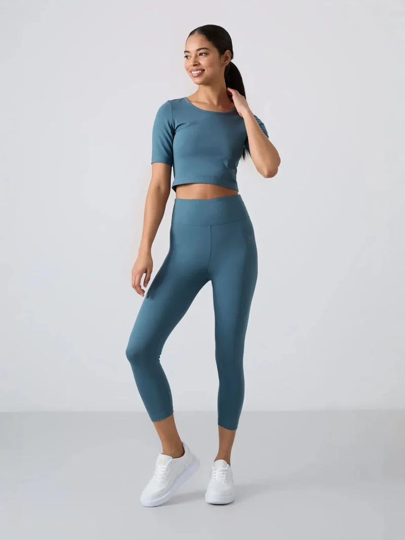 تومي لايف TOMMY Cotton Elastane Capri T-Shirt and Leggings Set