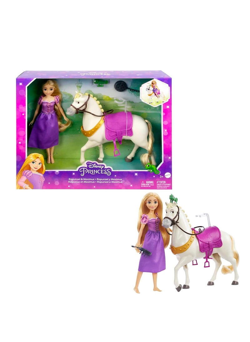 Mattel Games Disney Princess Rapunzel & Maximus  - Image 1