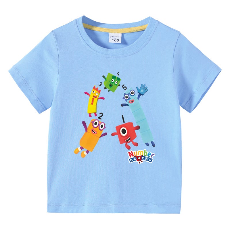 2023 New Children'S Wear Korean Style Children'S Summer Short-Sleeved T-Shirt Boys And Girls Baby Half-Sleeved T-Shirt Top Cotton - Image 3