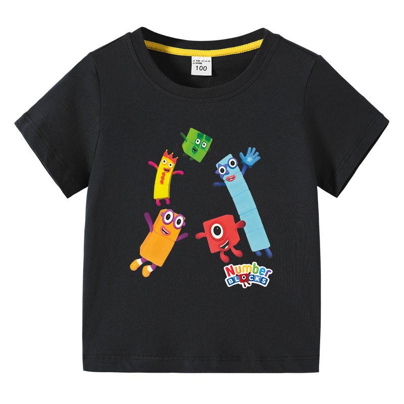 2023 New Children'S Wear Korean Style Children'S Summer Short-Sleeved T-Shirt Boys And Girls Baby Half-Sleeved T-Shirt Top Cotton - Image 1