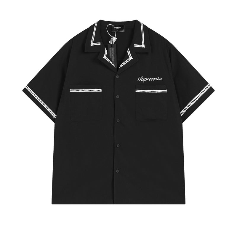 Summer Cotton Shirt Shirt Custom Printed Logo Shirt Tooling Procurement Lapel Short Sleeve Embroidery - Image 3