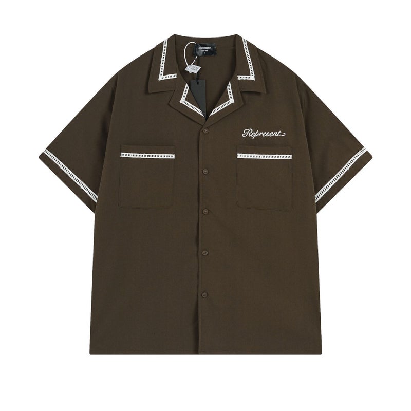 Summer Cotton Shirt Shirt Custom Printed Logo Shirt Tooling Procurement Lapel Short Sleeve Embroidery - Image 4