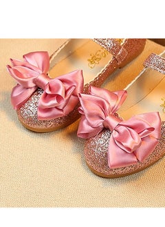 Generic New bow girls dancing shoes baby soft bottom shoes princess shoes  - Image 3