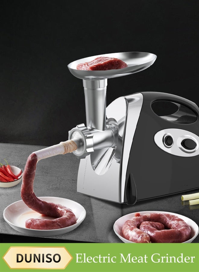DUNISO Electric Meat Grinder，Multi Functional Meat Sausage Grinder， Household Use，Easy to Clean，for Fast Grinding, Grinding Meat, Fish, Vegetable, Sausage Maker  - Image 1