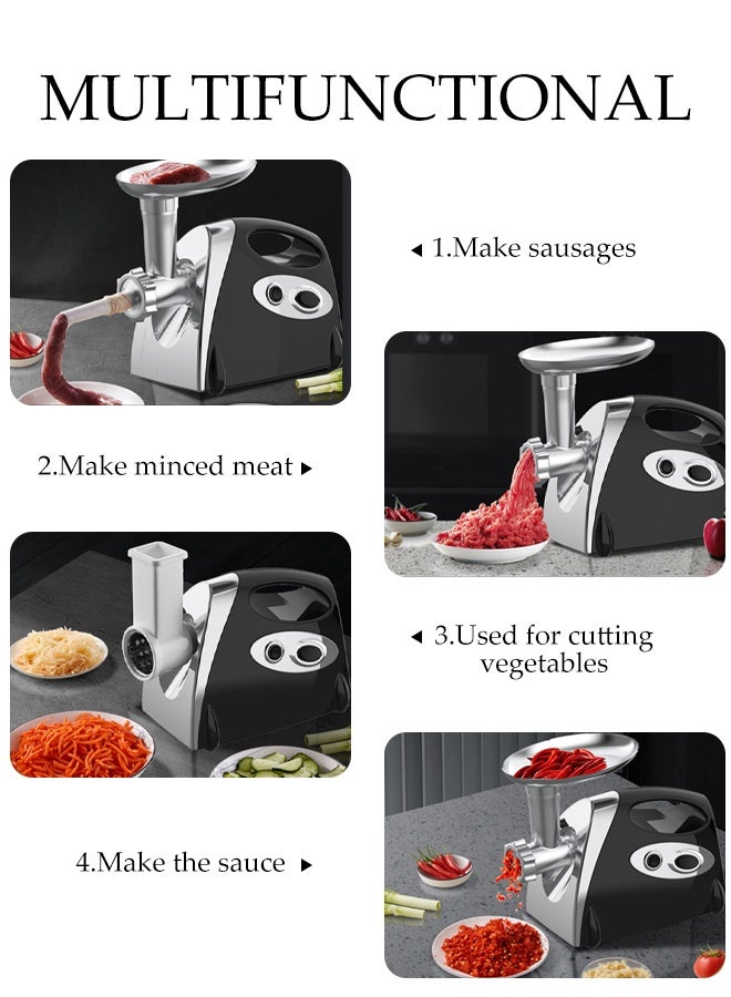 DUNISO Electric Meat Grinder，Multi Functional Meat Sausage Grinder， Household Use，Easy to Clean，for Fast Grinding, Grinding Meat, Fish, Vegetable, Sausage Maker  - Image 3