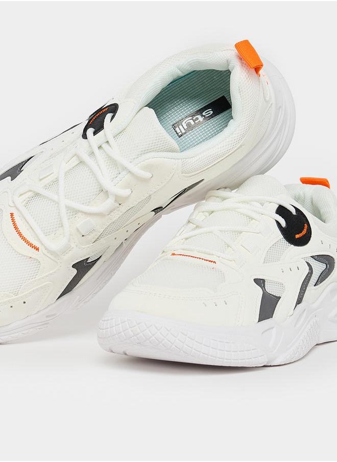 Styli Heel Pop Chunky Sole Lace Up Sneakers  - Image 3