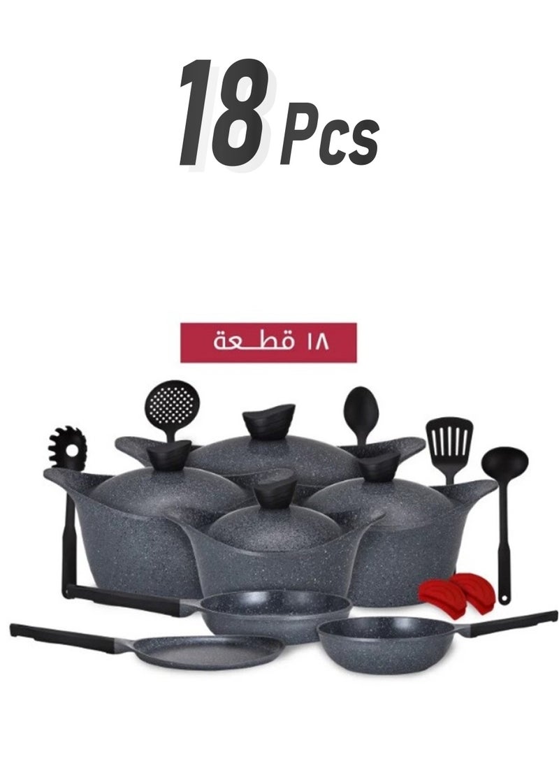 18 Pieces Granite Cookware Set  Made In Saudi Arabia - pzsku/ZF2FD488A08208E19DD59Z/45/_/1739297290/f0cfa5d1-eafb-4583-9687-5b078d820274