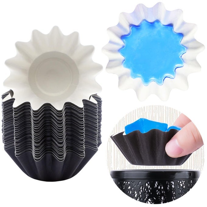 WAX MELT WARMER LINERS REUSABLE LEAKPROOF CANDLE WARMER LINERS WAX TRAY FOR SCENTED WAXELECTRIC WAX WARMERS PLUG IN WARMERS CANDLE WARMERWAX MELTER AND WAX BURNERBLACK 25PCS