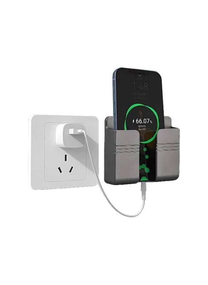 Generic - Wall Mount Phone Holder, Phone Stand with Self Adhesive. Phone Holder for Shower, Charging and RV for iPhone and Android (BLACK) - Image 1