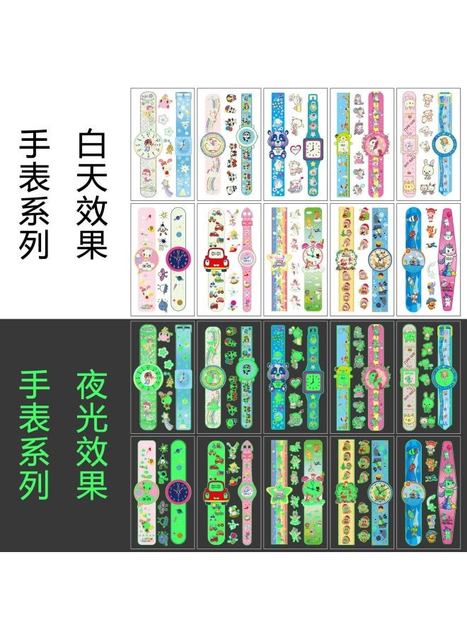 Children's Luminous Tattoo Sticker Cute Cartoon Dinosaur Mermaid Unicorn Advanced Sense Tattoo Sticker - Image 1