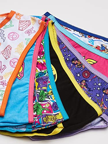 DC Comics Big Girls Justice League Logo 7 Pack Panty, Assorted, 4 - Image 2