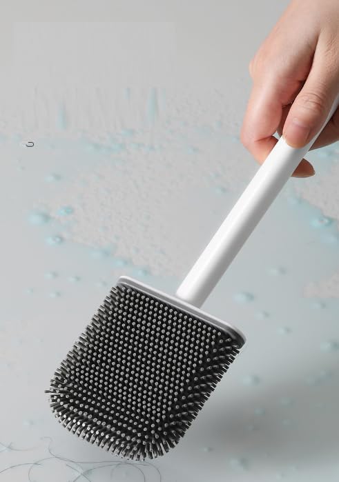 FYCAN Toilet Brush Holder Set Cleaning Tools Efficient Bathroom Cleaner Save SpaceToilet Brush Household No Dead Angle Wall Hanging Squatting Pit Artifact Suit New Toilet Silicone Brush Multi - Image 5