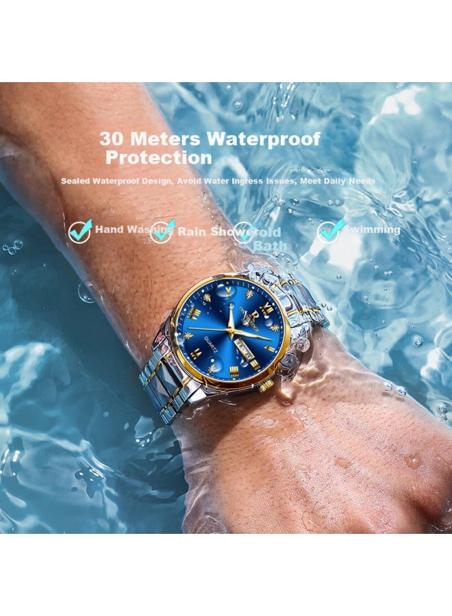 Ontheedge Men's Mechanical-style Watch, Business Luminous Waterproof High-end Chinese Brand Swiss Certified Watch Birthday Gift For Boyfriend - Image 1