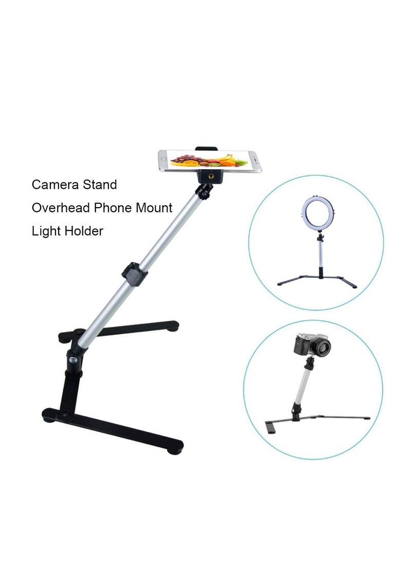 Arabest Adjustable Cell Phone Stand, Overhead Phone Mount, Camera Video Table Top Light Weight Holder for Recording Videos, Photography, Teaching Online Live Broadcast - Image 3