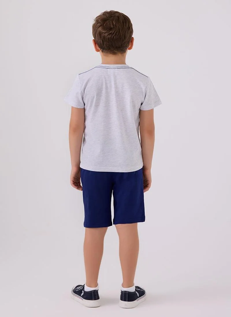 U.S. Polo Assn. U.S. Polo Assn. Boys Multicolor/Grey Bermuda Set