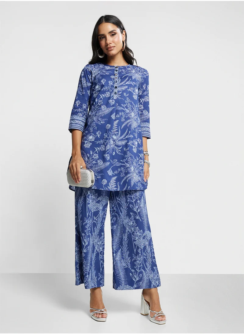 Biba Kurta & Palazzo Set