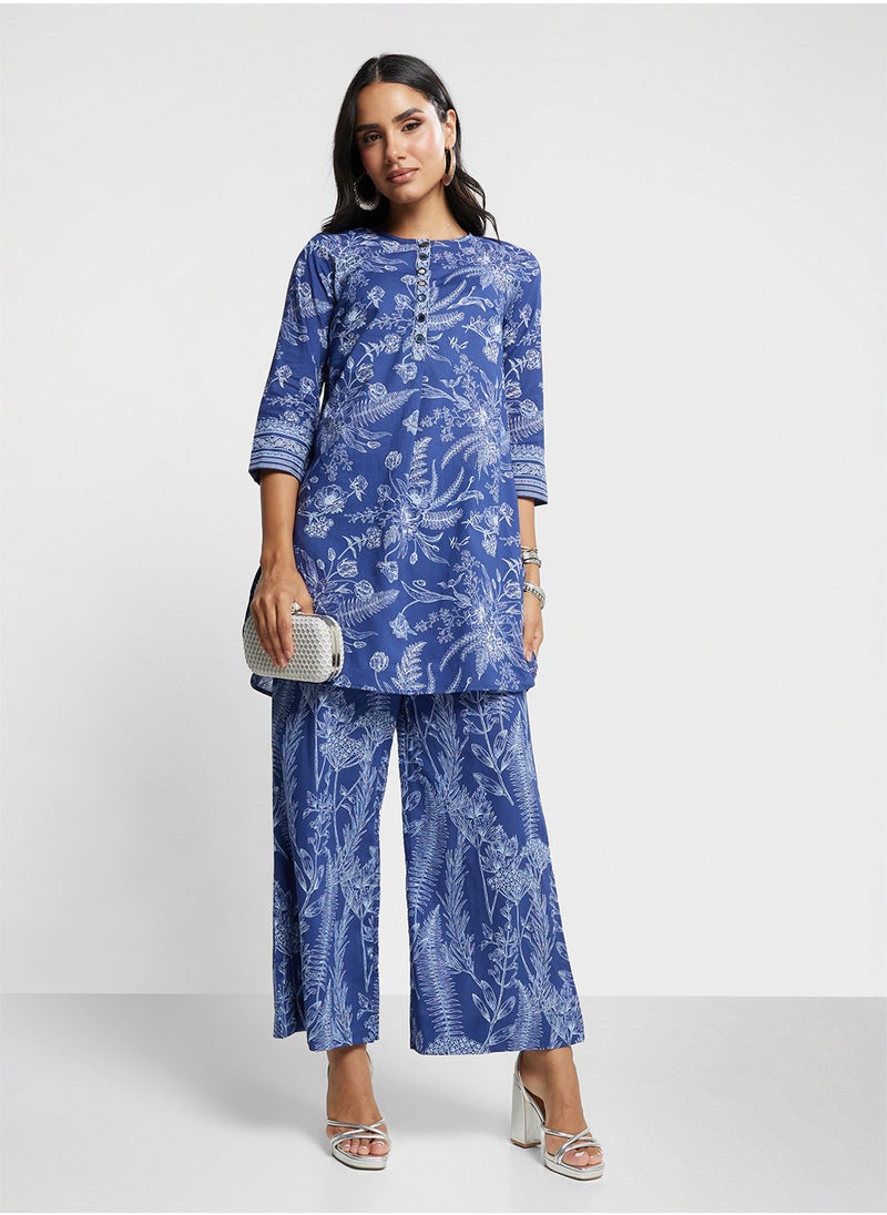 Biba Kurta & Palazzo Set  - Image 1