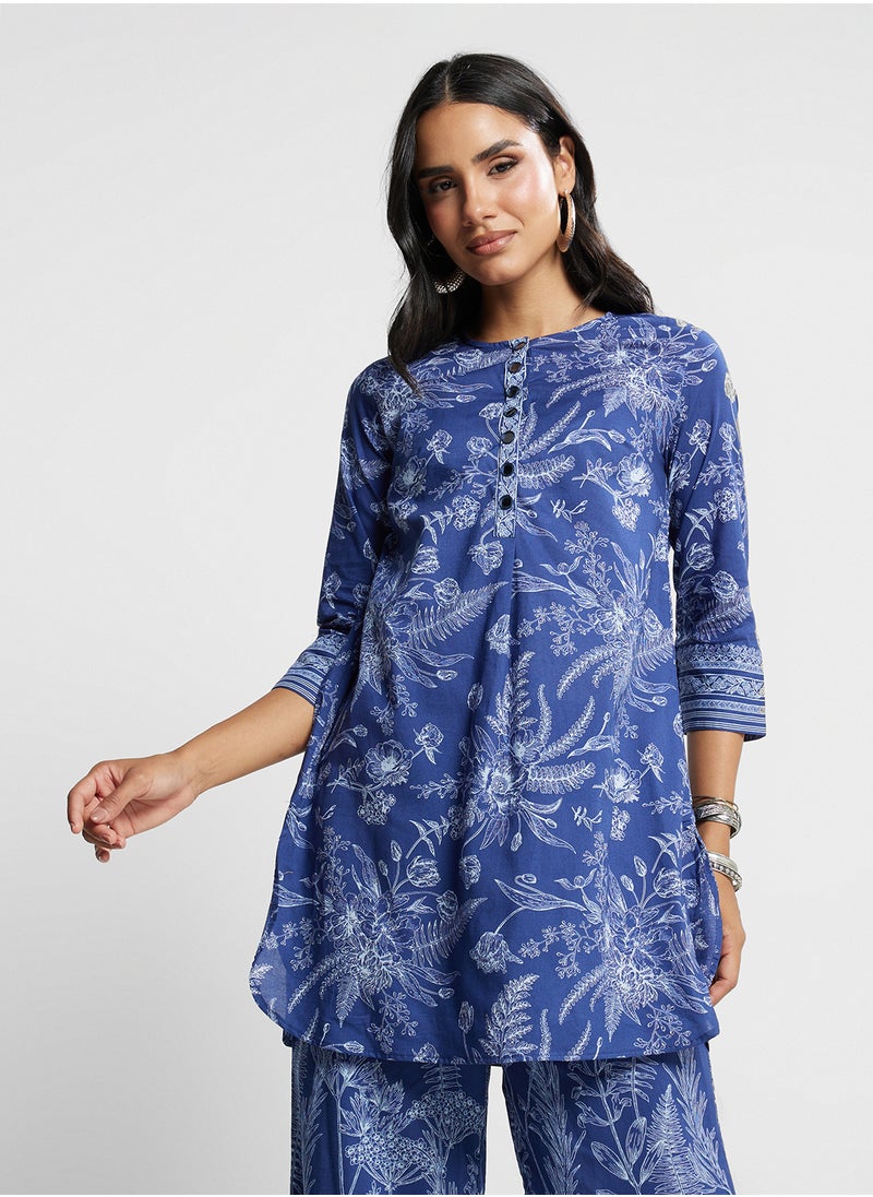 Biba Kurta & Palazzo Set  - Image 3