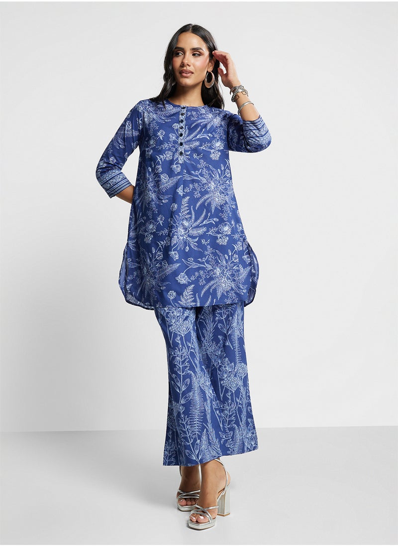 Biba Kurta & Palazzo Set  - Image 5