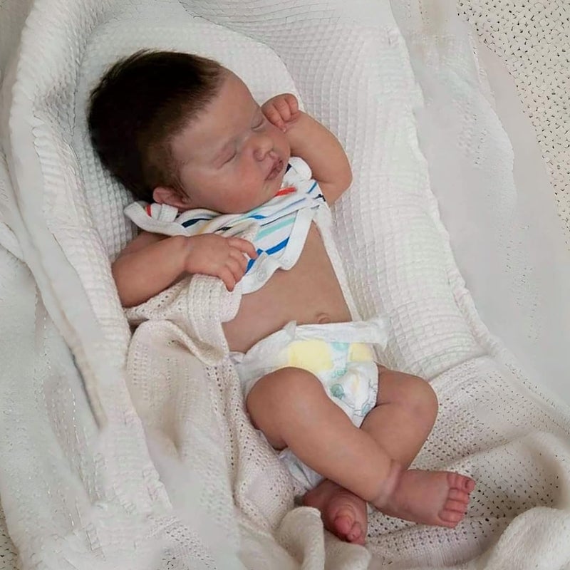 OYESY 20 Inch Lifelike Reborn Baby Dolls Girl Realistic Newborn Baby Full Body Soft Vinyl Real Life Dolls Toddler Baby Doll Birthday Festival Gift Set for Kids Age 3+ - Image 3