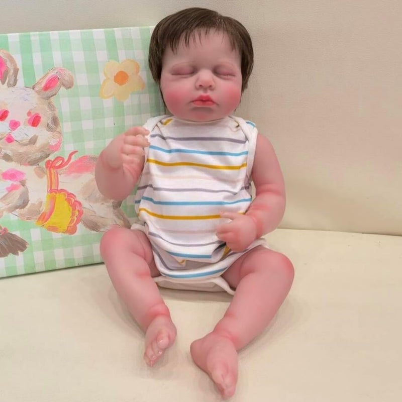 OYESY 20 Inch Lifelike Reborn Baby Dolls Girl Realistic Newborn Baby Full Body Soft Vinyl Real Life Dolls Toddler Baby Doll Birthday Festival Gift Set for Kids Age 3+ - Image 5