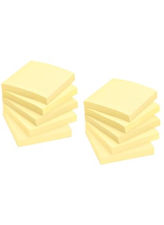 3M 12-Pad Sticky Notes 3x3 Inch Size Yellow  - Image 2