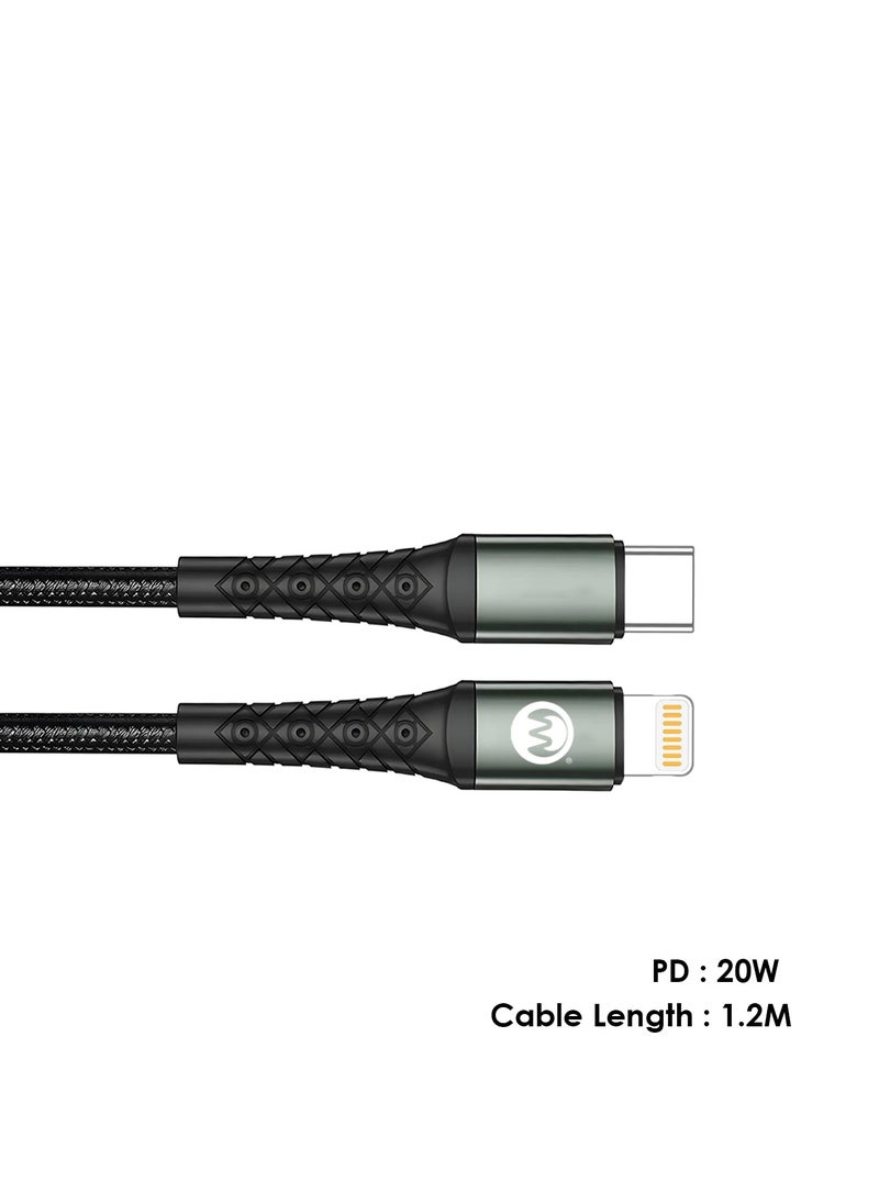 Generic - Microdigit Type-C to Lightning 20W Fast Charging Cable 1.2M – DCPD219i - Image 1