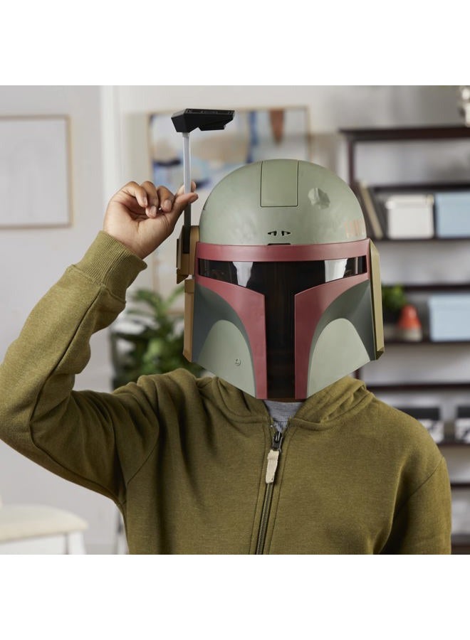 STAR WARS قناع بوبا فيت الإلكتروني مع مؤثرات صوتية، زي للأطفال، ألعاب للأولاد والبنات بعمر 5 سنوات - Image 5