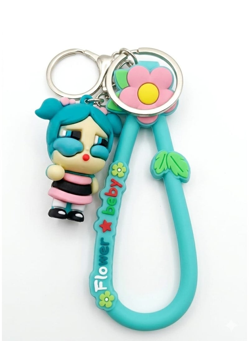 سلسلة مفاتيح  من السليكون قطعة واحدة ( قد تختلف الالوان )