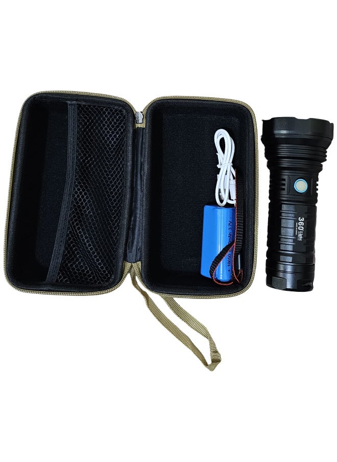 360 Light High-performance spotlight with multiple brightness levels and lighting modes, powered by a rechargeable battery.  - Image 5