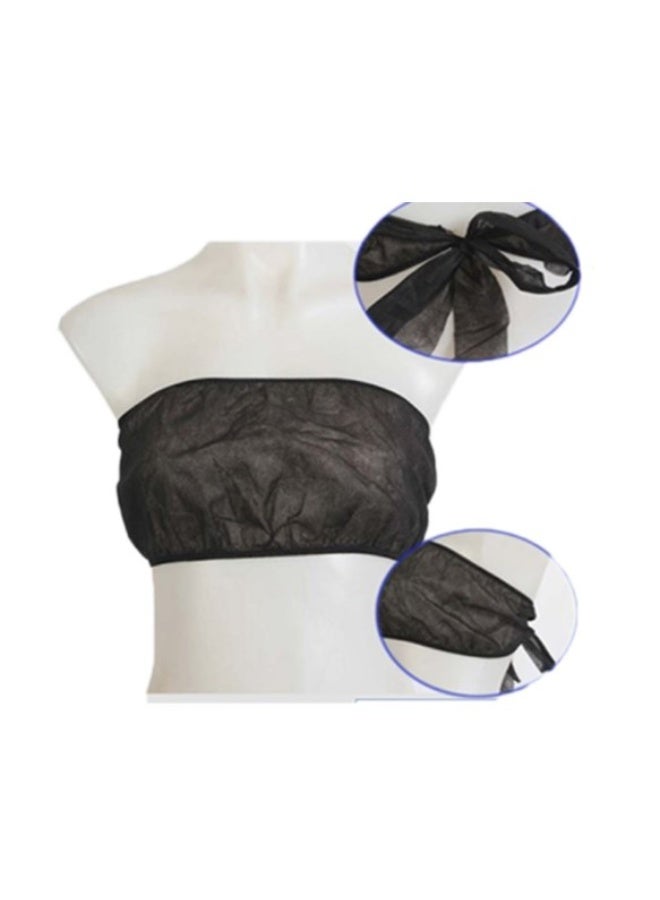 Elite Disposable Non Woven Bra Black (100Pcs/Pack) - Image 1