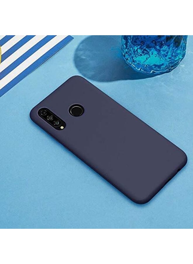 3إي غطاء TPU مرن من البلاستيك غير اللامع لهاتف هواوي P30 لايت أزرق داكن - Image 4