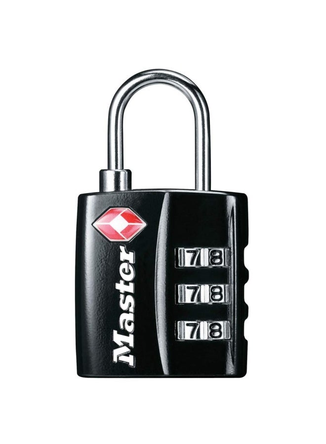 Master Lock 4680Dblk Tsa-Approved Luggage Lock  1-3 16-In. Wide  Black - Image 1