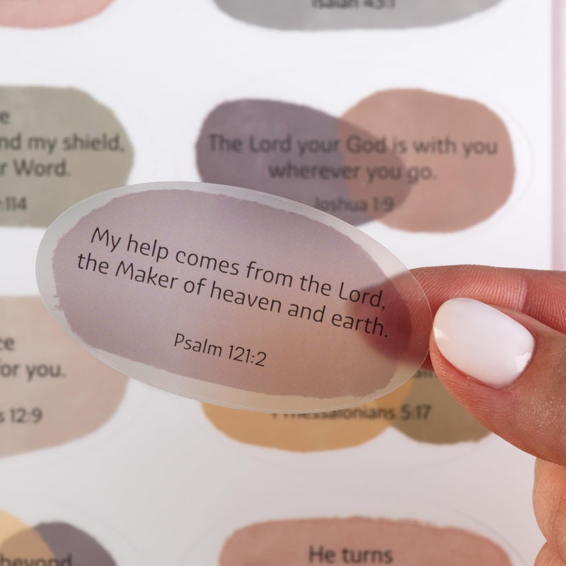 DiverseBee Motivational Bible Verse Stickers, 80pcs Inspirational Christian Stickers for Water Bottles Laptop Journaling, Jesus Faith Sticker Pack, Religious Christian Gifts for Women and Men (Faith) - Image 5