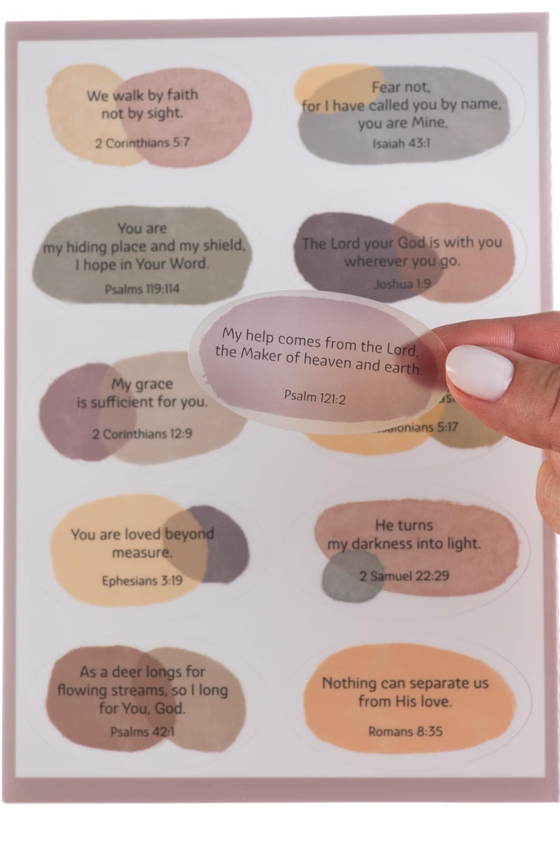 DiverseBee Motivational Bible Verse Stickers, 80pcs Inspirational Christian Stickers for Water Bottles Laptop Journaling, Jesus Faith Sticker Pack, Religious Christian Gifts for Women and Men (Faith) - Image 1