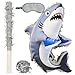 WUEURU Shark PiataOcean Theme Shark Pinata with StickBlindfold and Confetti for Under the Sea Party Supplies Fishing Animal Theme Birthday Party Set154 - Image 2