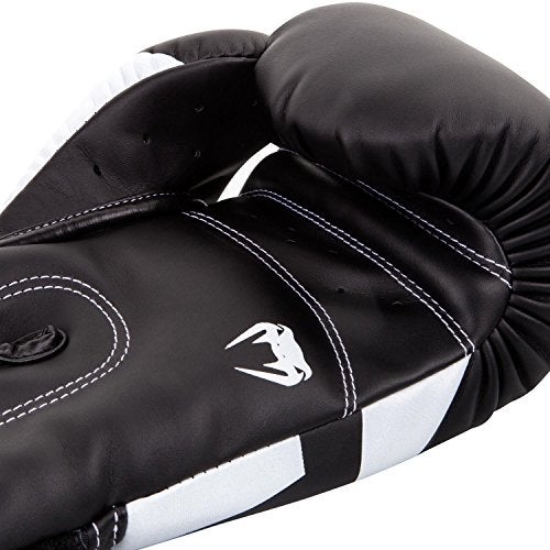 Venum Elite Boxing Gloves - Black/White - Image 3