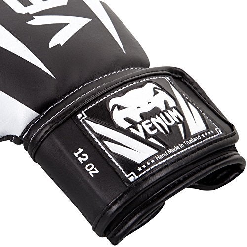 Venum Elite Boxing Gloves - Black/White - Image 4